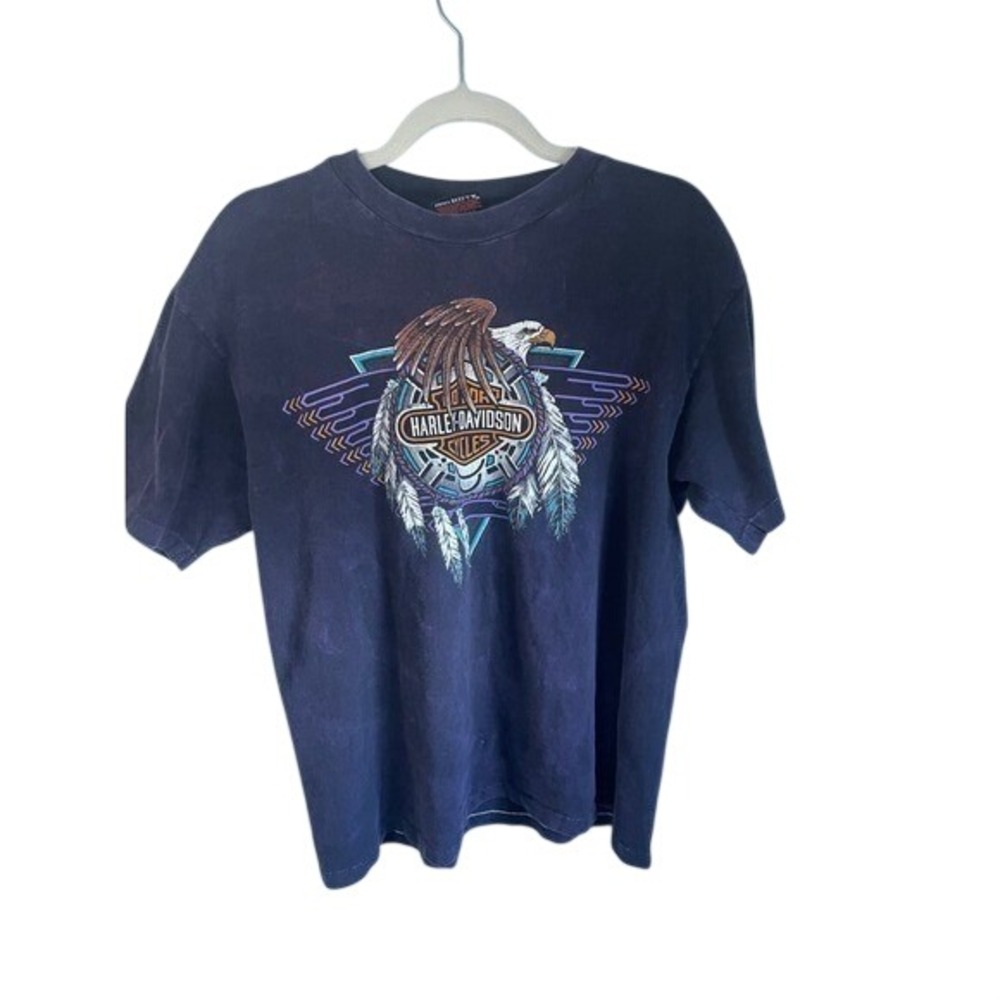Vintage Harley Davidson Palm Beach Florida Eagle Graphic T Shirt Mens Size Large